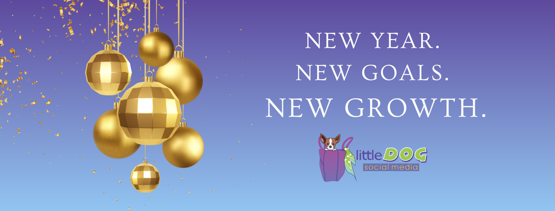 Christmas balls banner